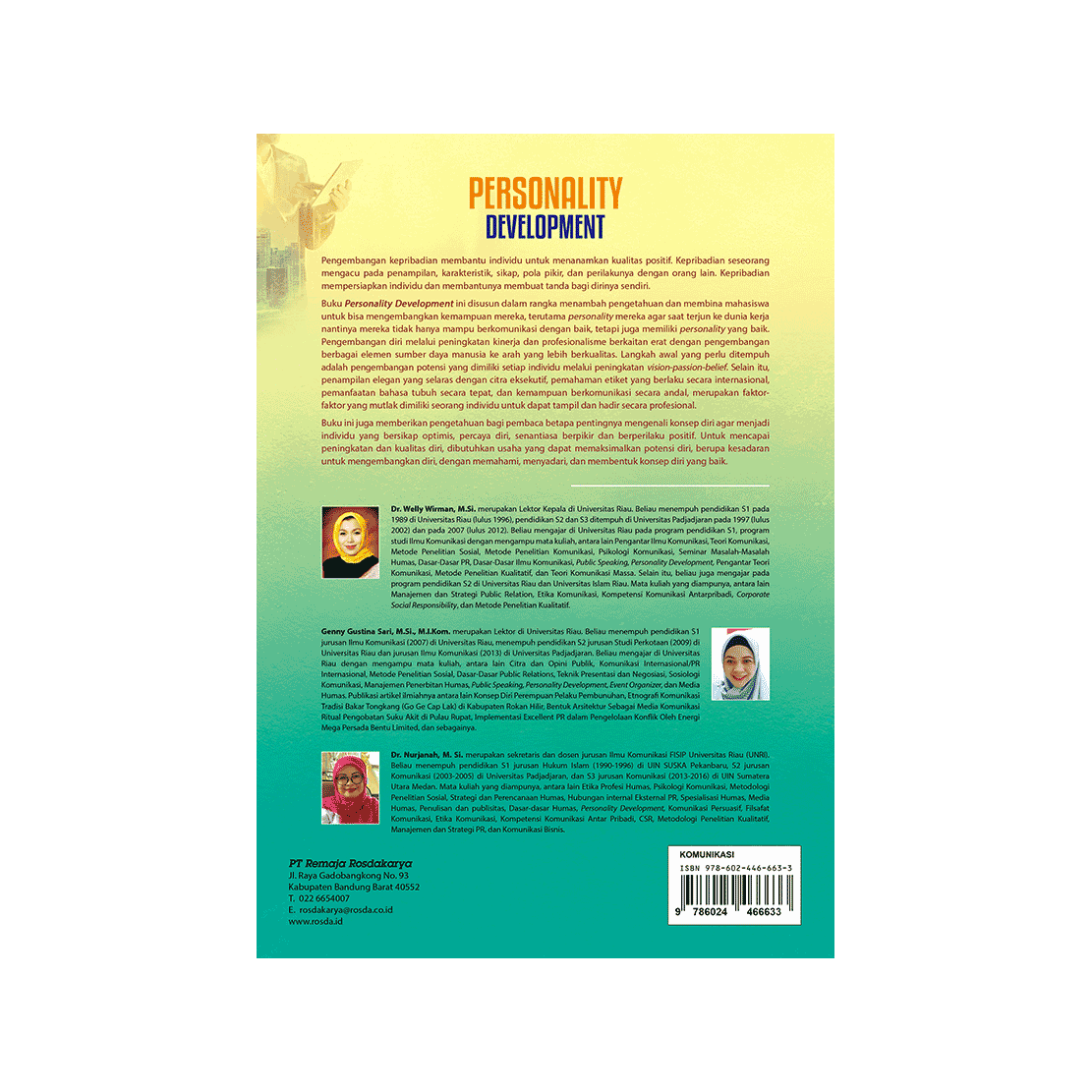 Personality Development PT Remaja Rosdakarya